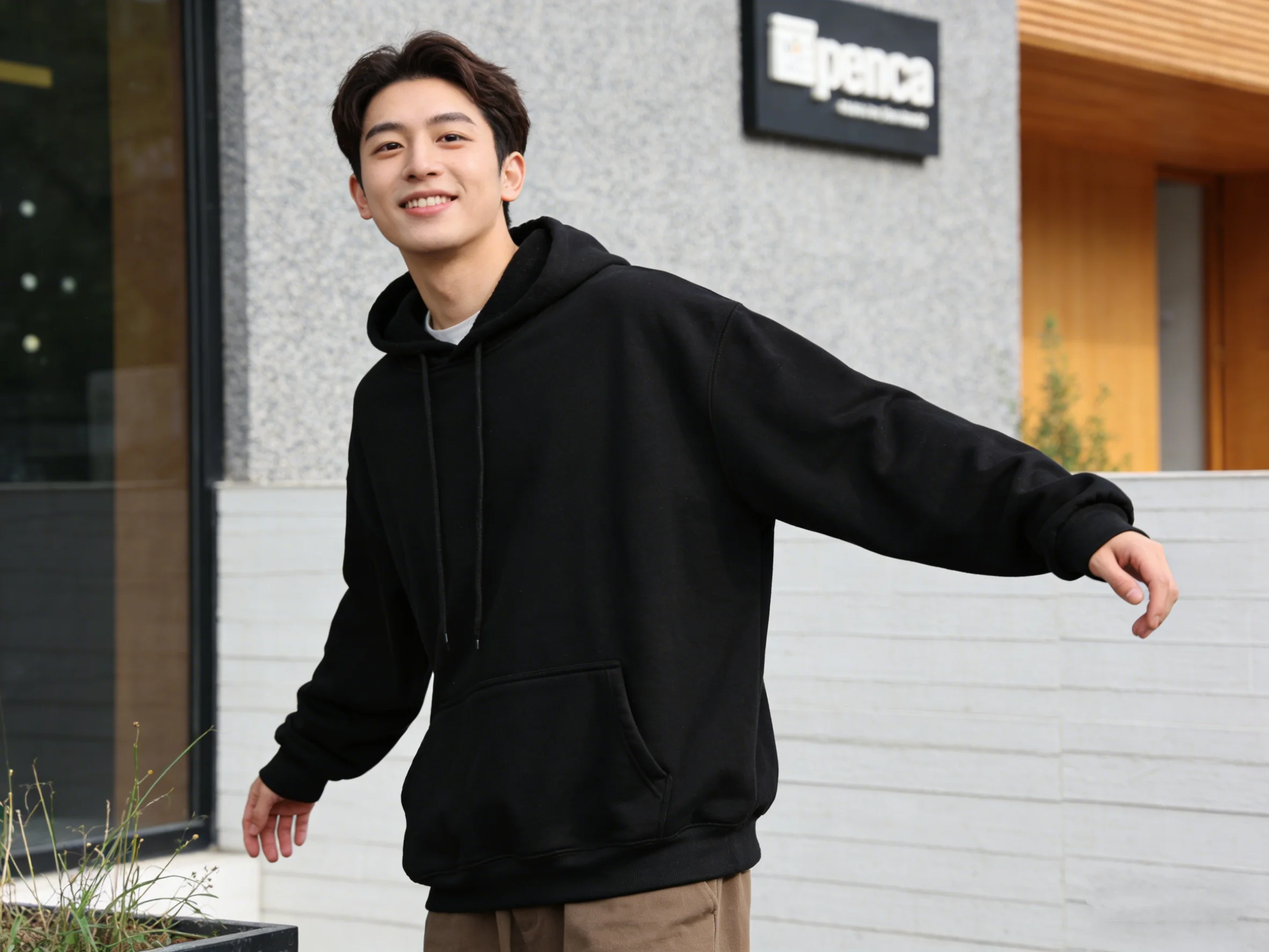 

Новая осенняя толстовка 2026 года: модный цвет, свободный крой, спортивный свитер, большой размер, удобный повседневный пуловер для пар, комфортный свитер