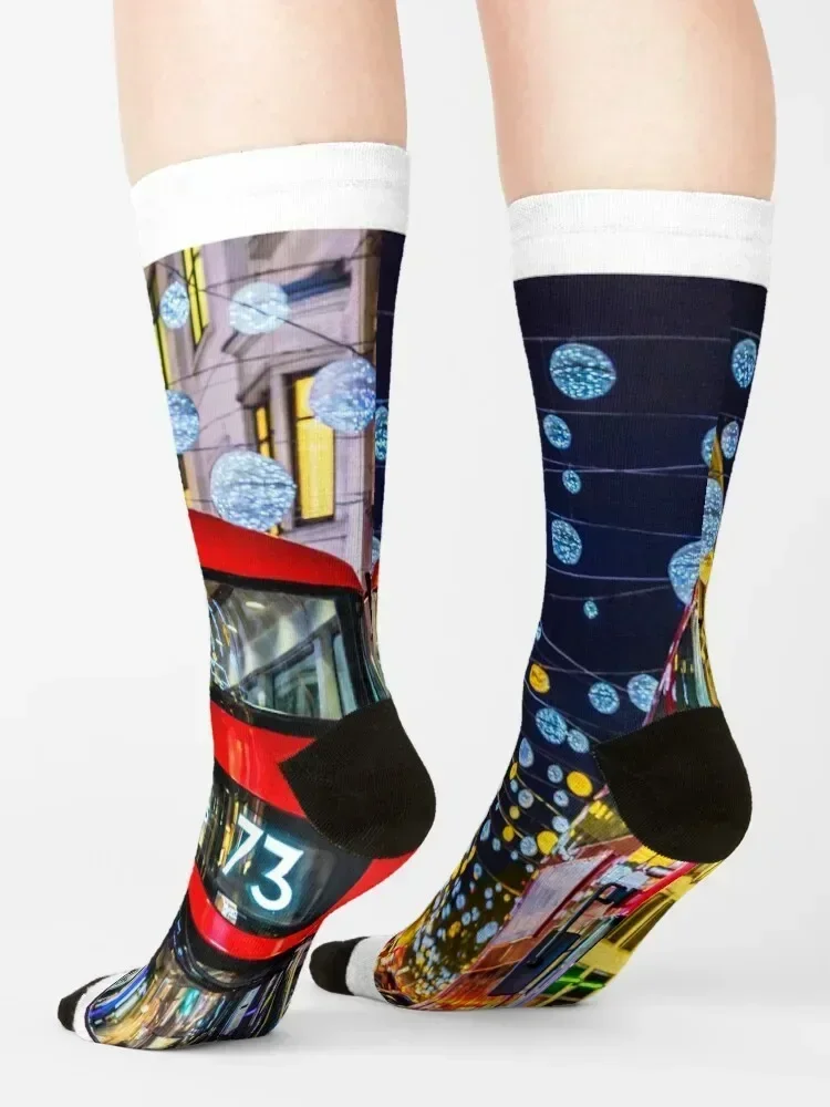 London Bus Socks sport soccer anti-slip Stockings funny gift Men Socks Women's