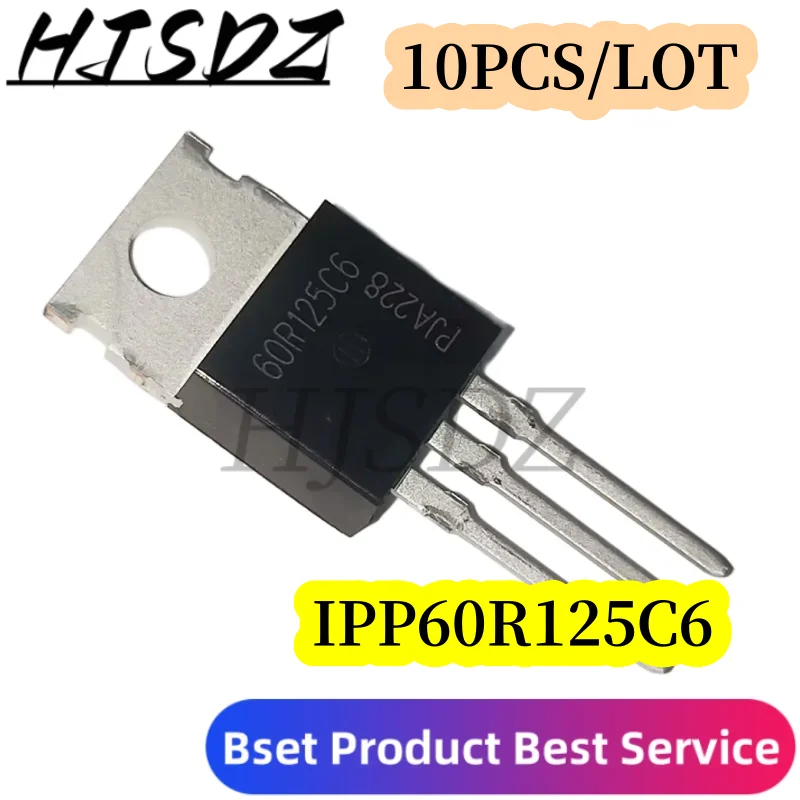 10PCS/LOT IPW60R125C6  6R125C6 TO-247 IPP60R125CP 6R125P TO220