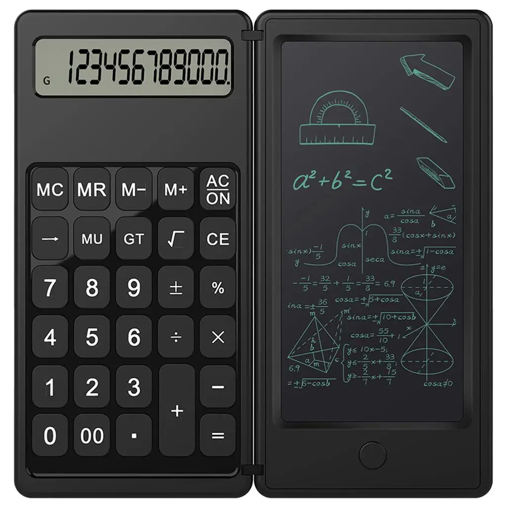 Calculator with 6'' LCD Writing Tablet E-Pen for Home School High School and College Compact Basic Calculator Desktop Calculator