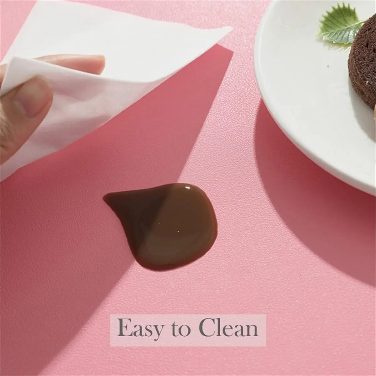 PROFESSIONAL USE Table Leather Placemats Set of 1pcs,Washable for Dining,Heat-Resistant Non-Slip Insulation Waterproof Place Mat