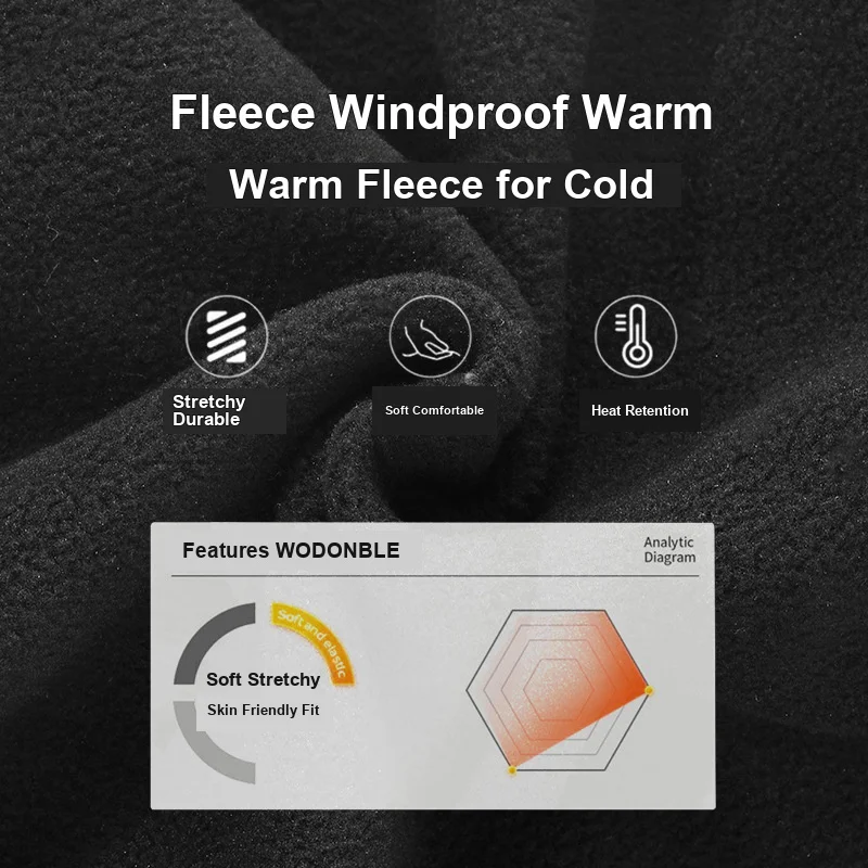 Cycling Face Mask Windproof Warm Integrated Fleece Head Cover for Autumn Winter Outdoor Activities