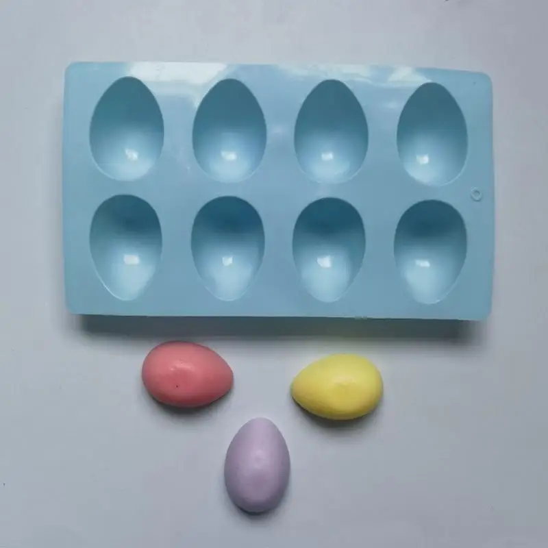 1/3 Piece Set Of 8 Cavity Silicone Eggs Molds Dessert Molds For Homemade Chocolates Ice Spheres And Festival Dessert