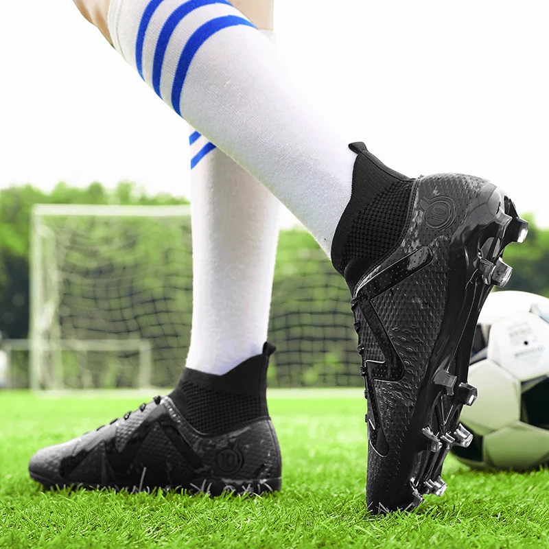 Original Men Football Field Boots Society Professional Grass Futsal Training Soccer Cleats Ultralight Non Slip Football Shoes