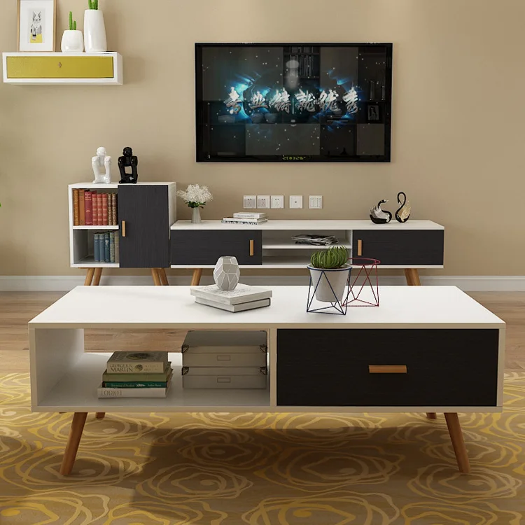 

Simple small apartment coffee table creative multi-functional table simple living room coffee table TV