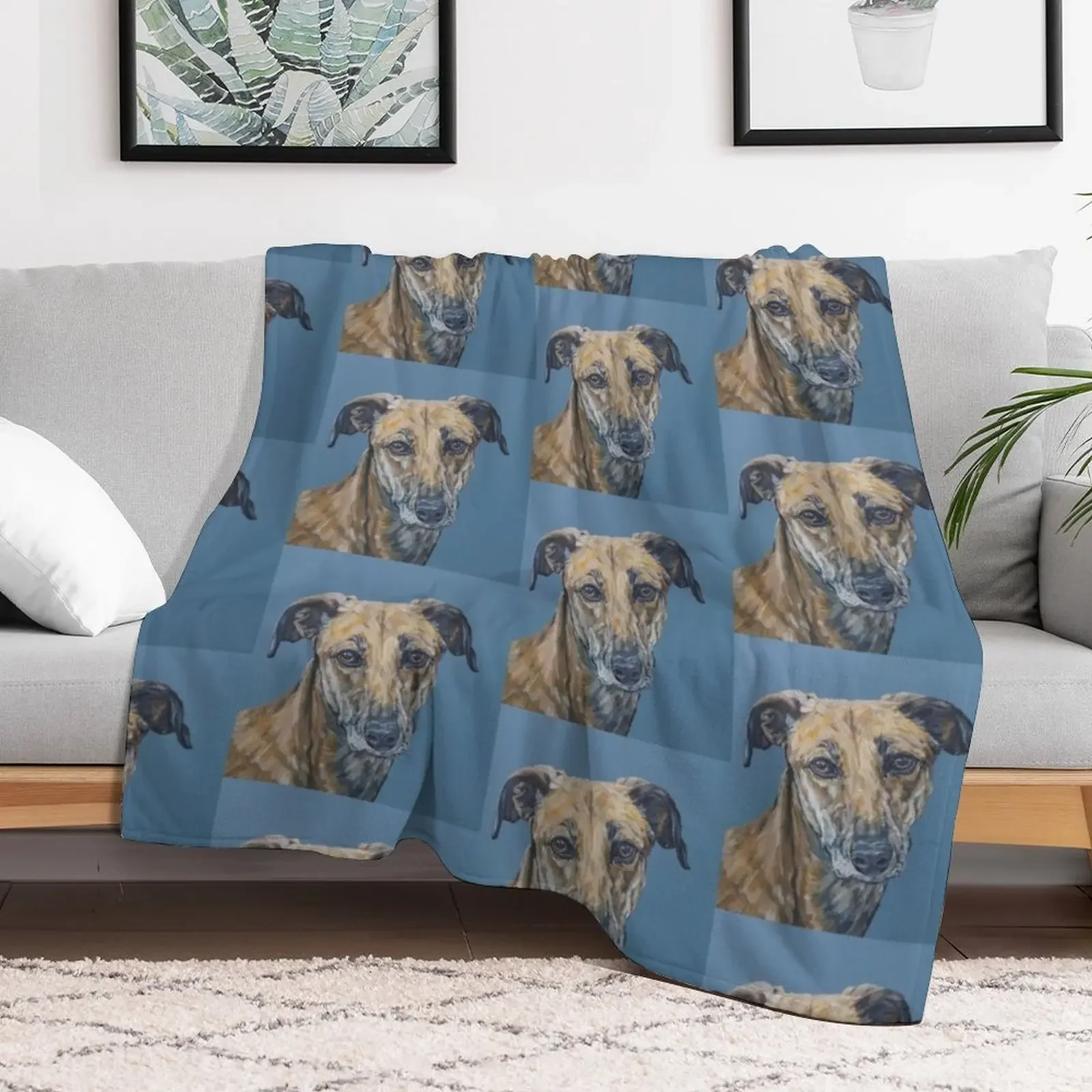 جيك. لوحة فنية للكلاب من قبل الفنان البريطاني المحفوز على جائزة سام فينر رمي بطانية أنيمي أنعم بطانيات أريكة #2