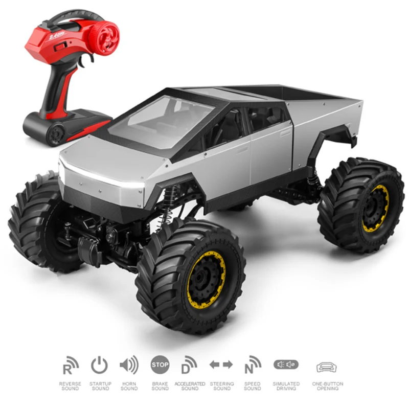 

46cm Super Large Alloy Off-Road Remote Control Car High-Speed Racing Car 2.4G 4WD All Terrain Off-Road Climbing RC Car Truck Toy