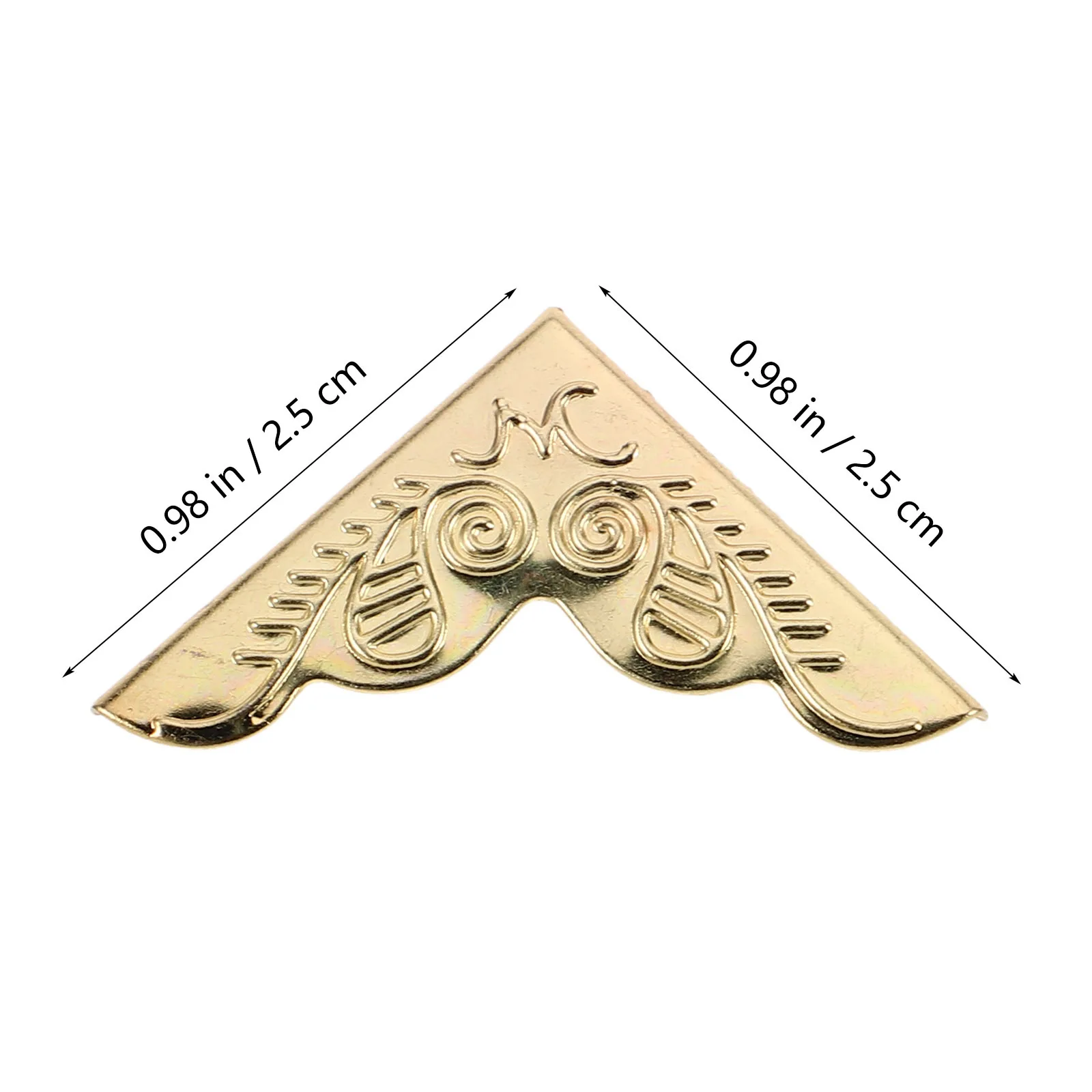 100 قطعة زوايا صندوقية خمر واقيات زوايا الحديد للأثاث الصدور الخشبية صناديق المجوهرات الحرس الزخرفية