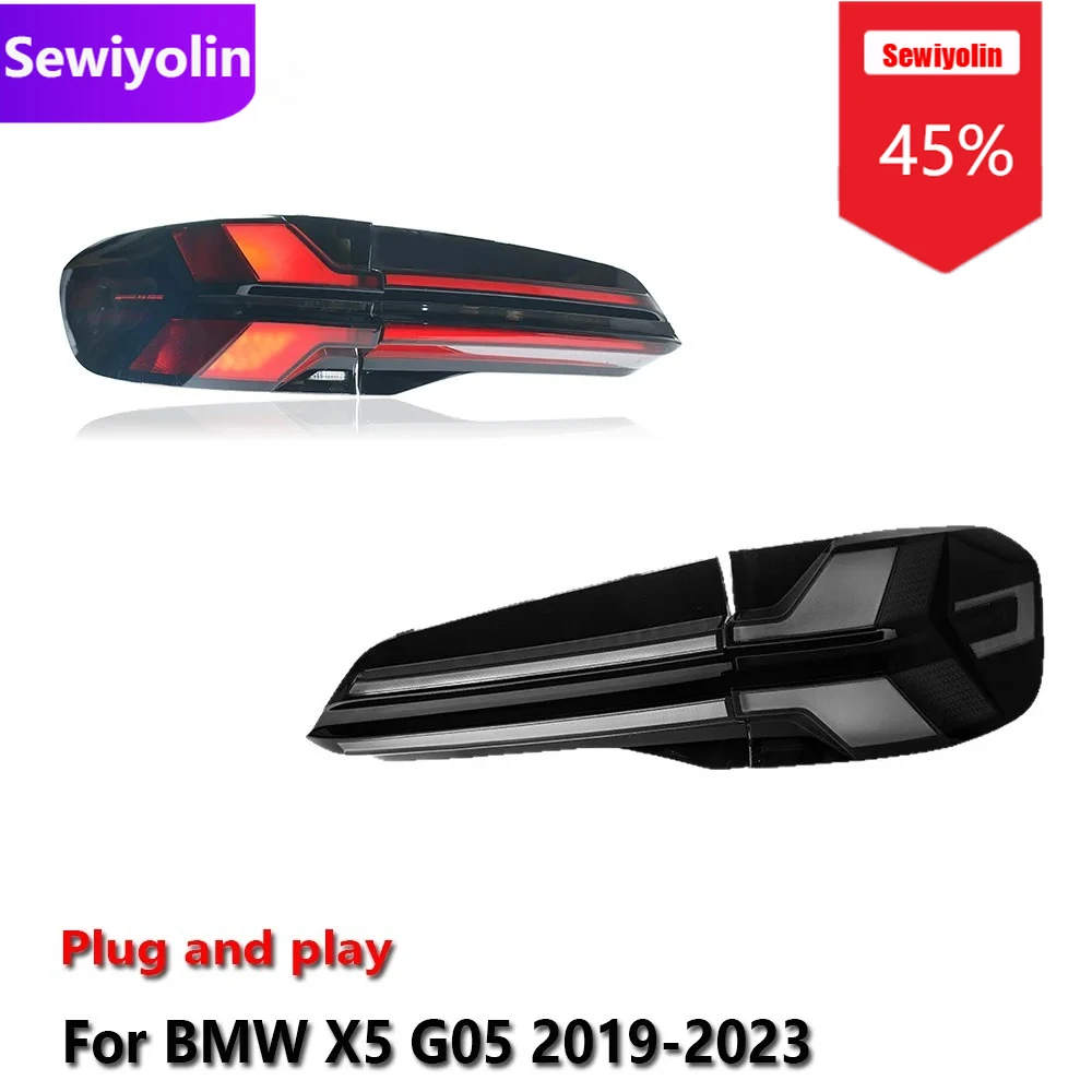 

Car DRL LED Auto Tail Light Assemblies For BMW X5 G05 2019-2023 Rear Fog DRL Brake Turn Signal Lamp Plug and Play