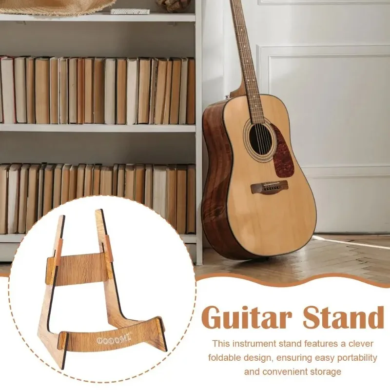 Gitarrenständer Bodenständer Platzierungsständer Ukulele-Instrumentenständer Universeller Bodenständer Tragbares Instrumentenzubehör