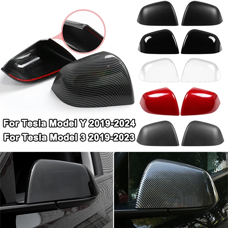 

Защитная крышка бокового зеркала из АБС-пластика для Tesla Model 3/Model Y 2019-2023, наклейка на зеркало заднего вида, корпус, декоративный чехол
