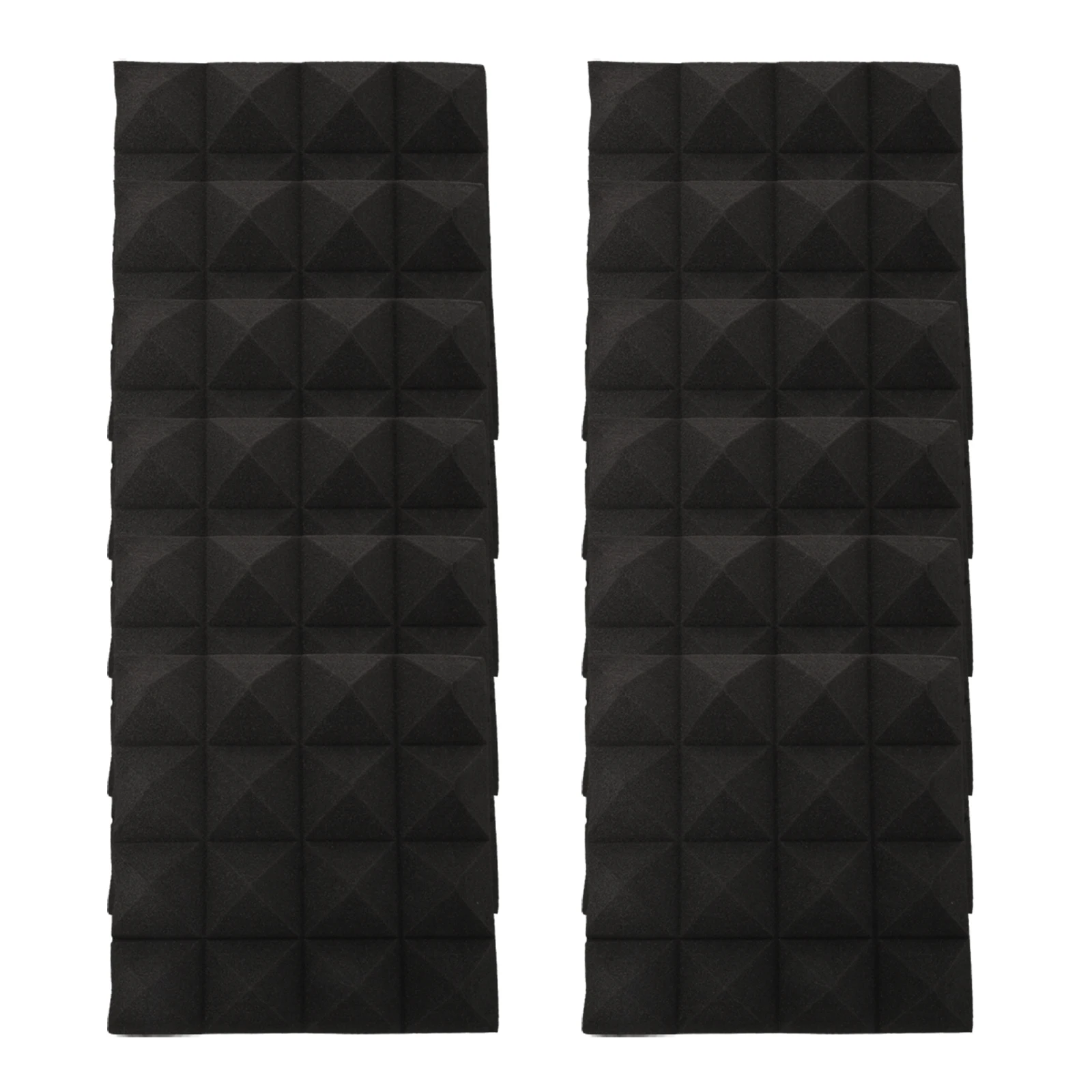 

12 Pcs Sound Absorbing Cotton Acoustic Panels Foam Wedge Mat Noise Reduction Blocking DIY Board Decorative Pyramid