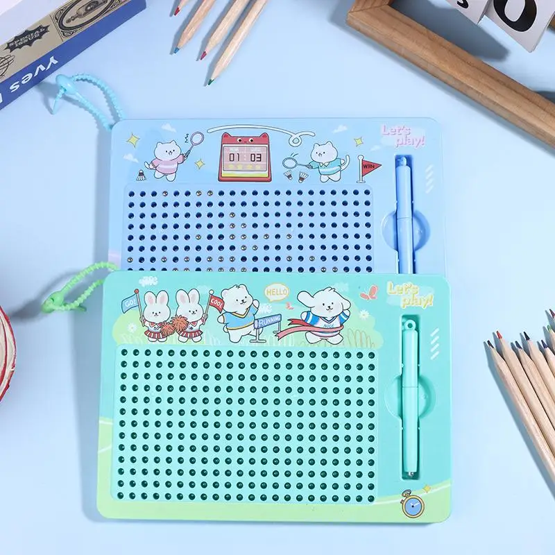 พวงกุญแจกระดานวาดภาพแม่เหล็กการ์ตูนน่ารัก - ของเล่นกระดานวาดภาพลูกเหล็กตลกๆ สำหรับตกแต่งกระเป๋าเป้และเป็นของขวัญสำหรับเด็ก