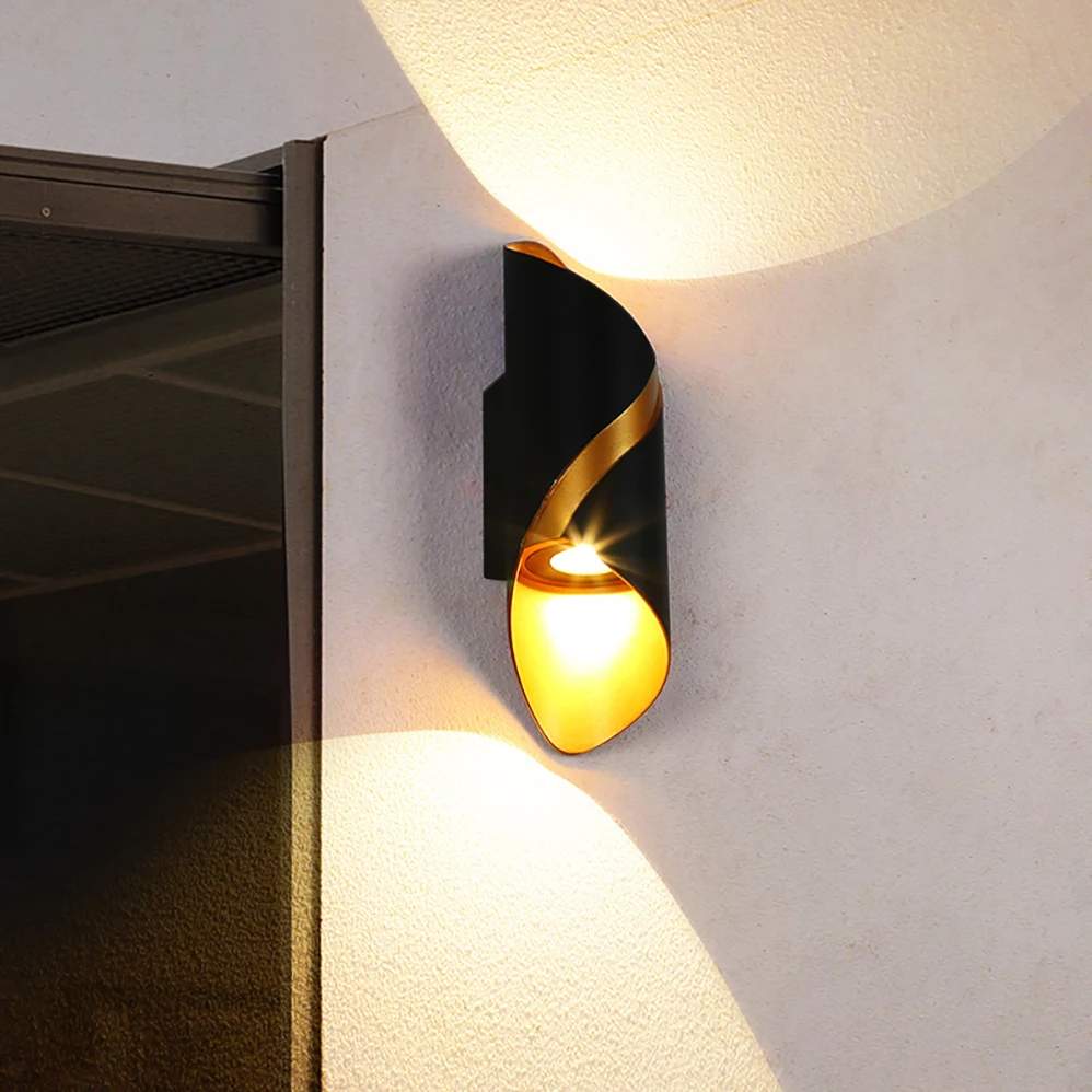 Imagem -03 - Modern Minimalis Estilo Led Lâmpada de Parede Impermeável Interior Exterior Fonte de Iluminação Bonito ac 85265v 10w