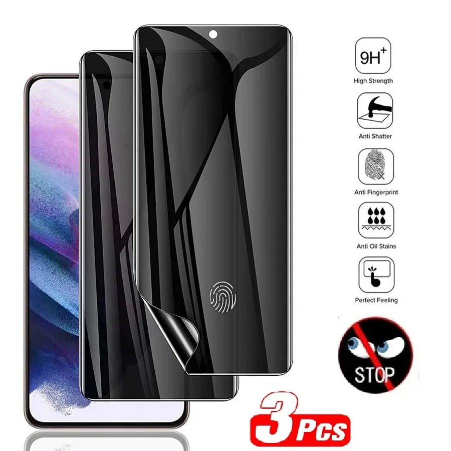 3Pcs For Privacy Hydrogel Film Xiaomi Redmi Note 13 4G Screen Redmi Note 13 Pro 5G Redmi Note 13 Pro Screen Protector Film