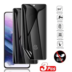 3Pcs For Privacy Hydrogel Film Xiaomi Redmi Note 13 4G Screen Redmi Note 13 Pro 5G Without Fingerprint Ulock Screen Protector