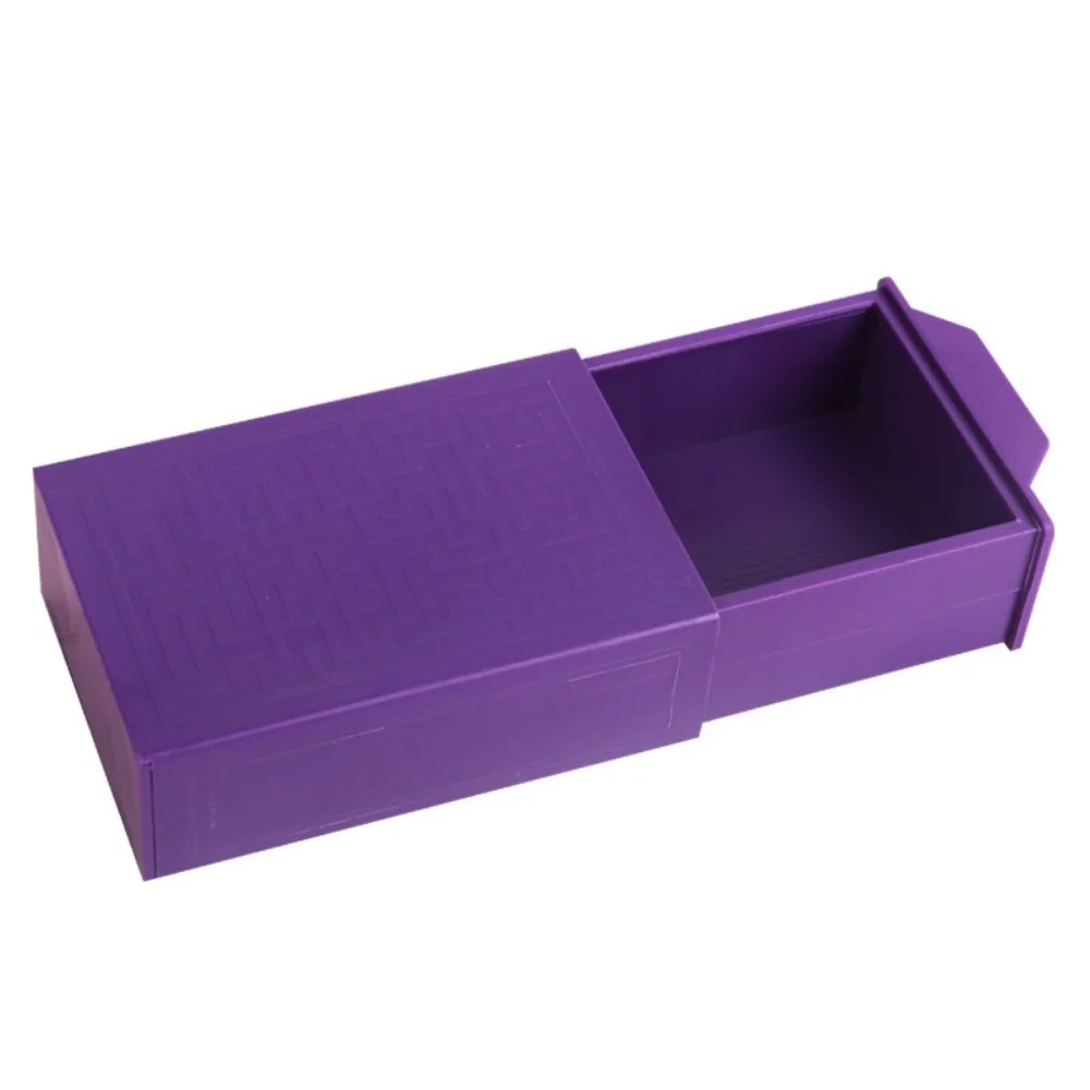 Meravigliosa scatola magica viola magica Spettacolo di trucchi Scatola magica in plastica che scompare Spettacolo di magia Kit magici misteriosi per adolescenti