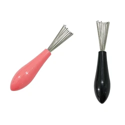 Comb Hair Brush Cleaner Plastic Handle Cleaning Brush Remover Embedded Beauty Tools Cleaning Products Cleaning Supplies