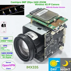 Camhipro Camhi 4G Wireless 2X Wifi AP 5MP 30X ZOOM humanoid IMX 335 IP Kamera Wireless AP DV Recorder SD MIC Lautsprecher 4G SIM
