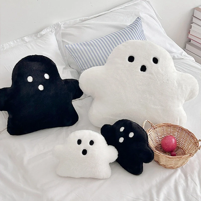 1PC Sofa Decoration Pillow Halloween Party Ghost Pillow Soft Fabric Plush Toy for Kids Washable Sofa Decoration Sleep Companion