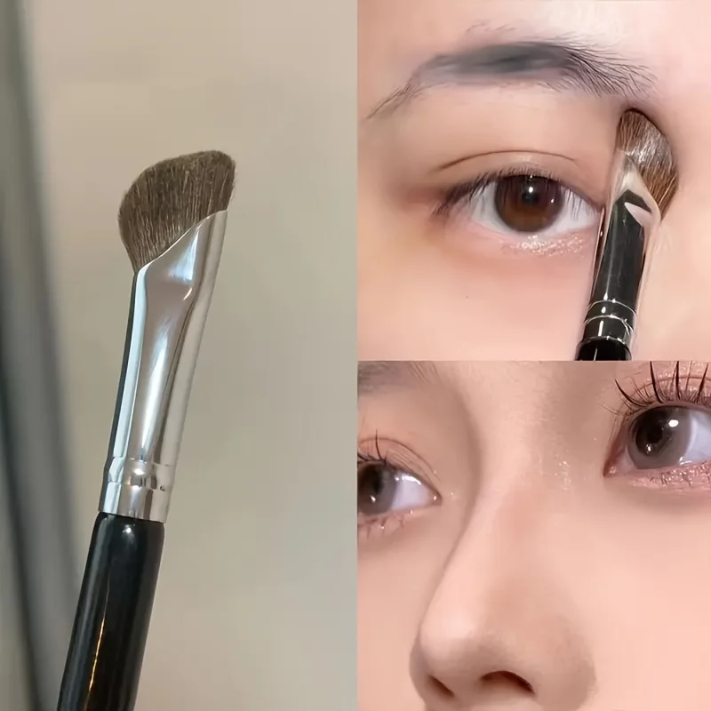 4-częściowy zestaw pędzli do konturowania nosa, pędzla do rozświetlania i pędzla do eyelinera, pędzel do konturowania z fazowym ostrzem