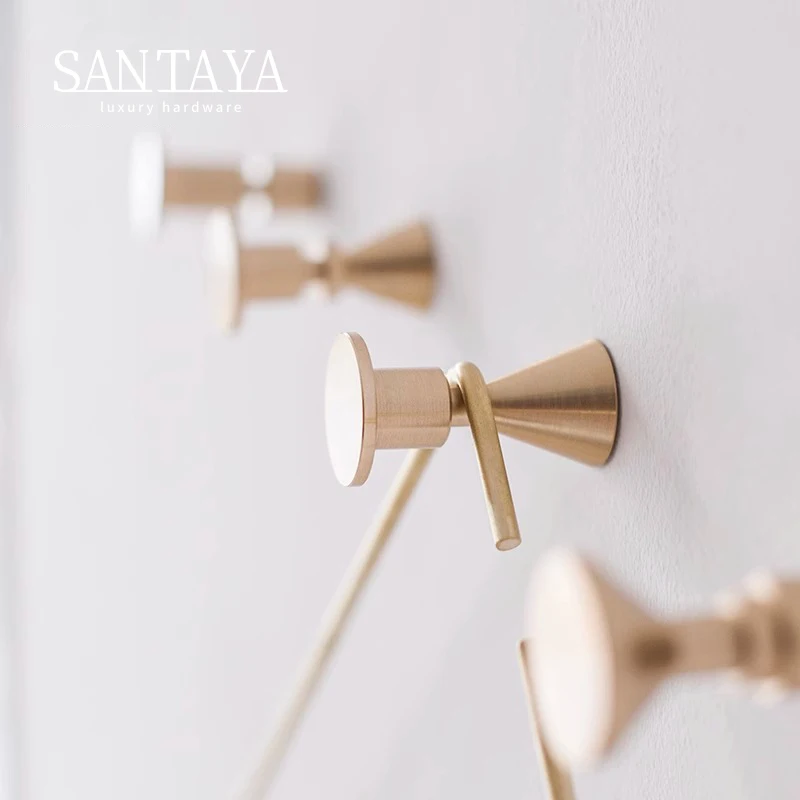 

Santaya Латунные золотые подшипники, крючки для ванной комнаты, кухни, прихожей, стен, одежды