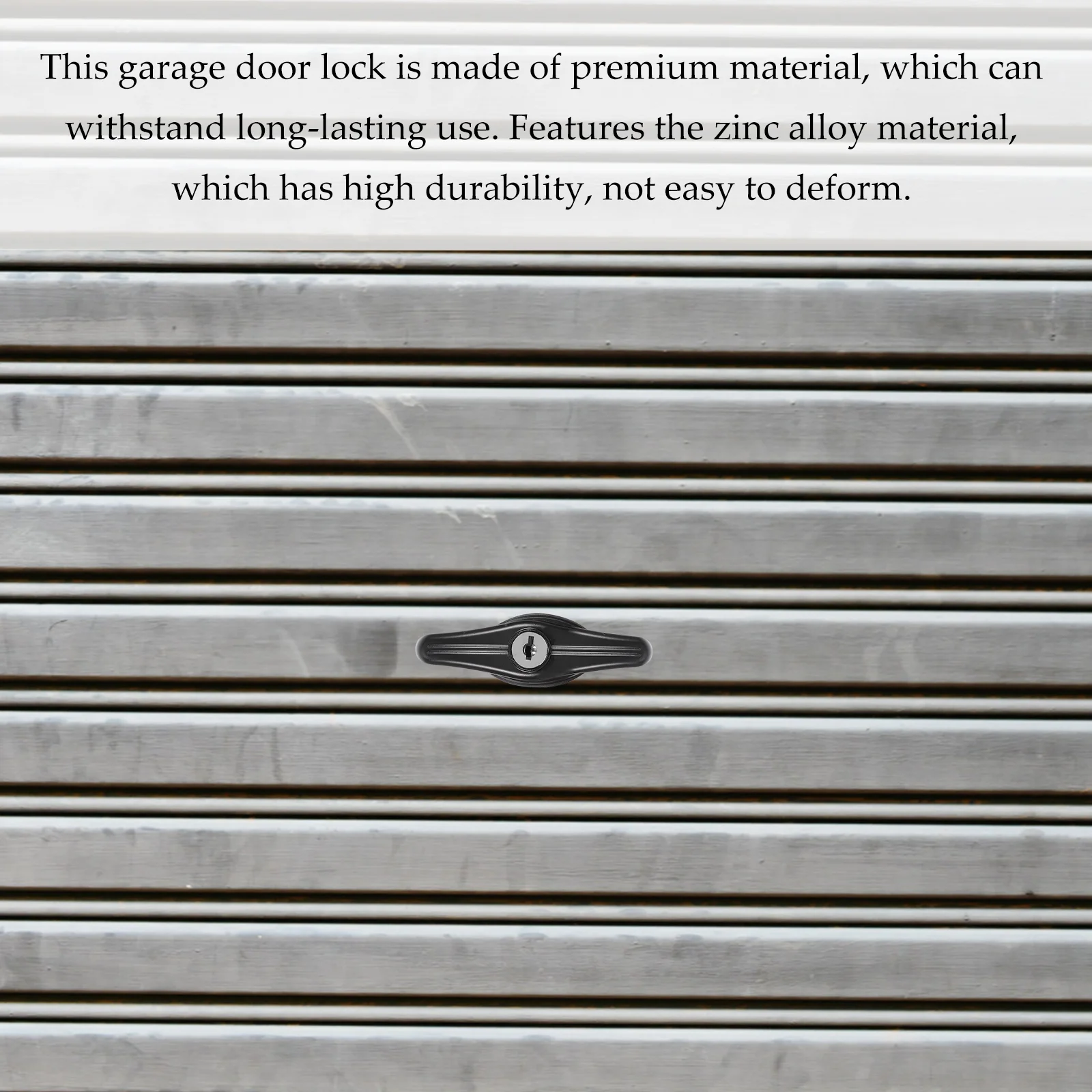 Black Zinc Alloy High Durability Simple Install Outdoor Hardware Suitable Barns Sheds Garages Chicken Lock