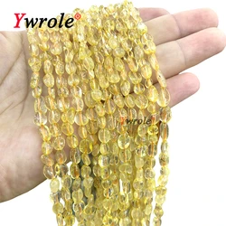 Natural Stone 5-8MM Irregular Yellow Citrine Loose Spacer Beads for Jewelry Making Diy Earrings Bracelet Charms Accessories 15''