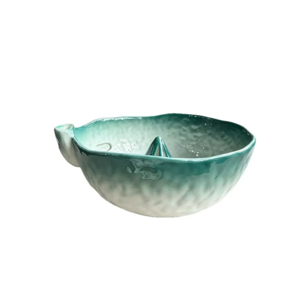 Self Spinning Berry Washing Bowl Perforated Draining Raised Drainage Hole Ceramic Fruit Washer Easy To Clean Large Capacity