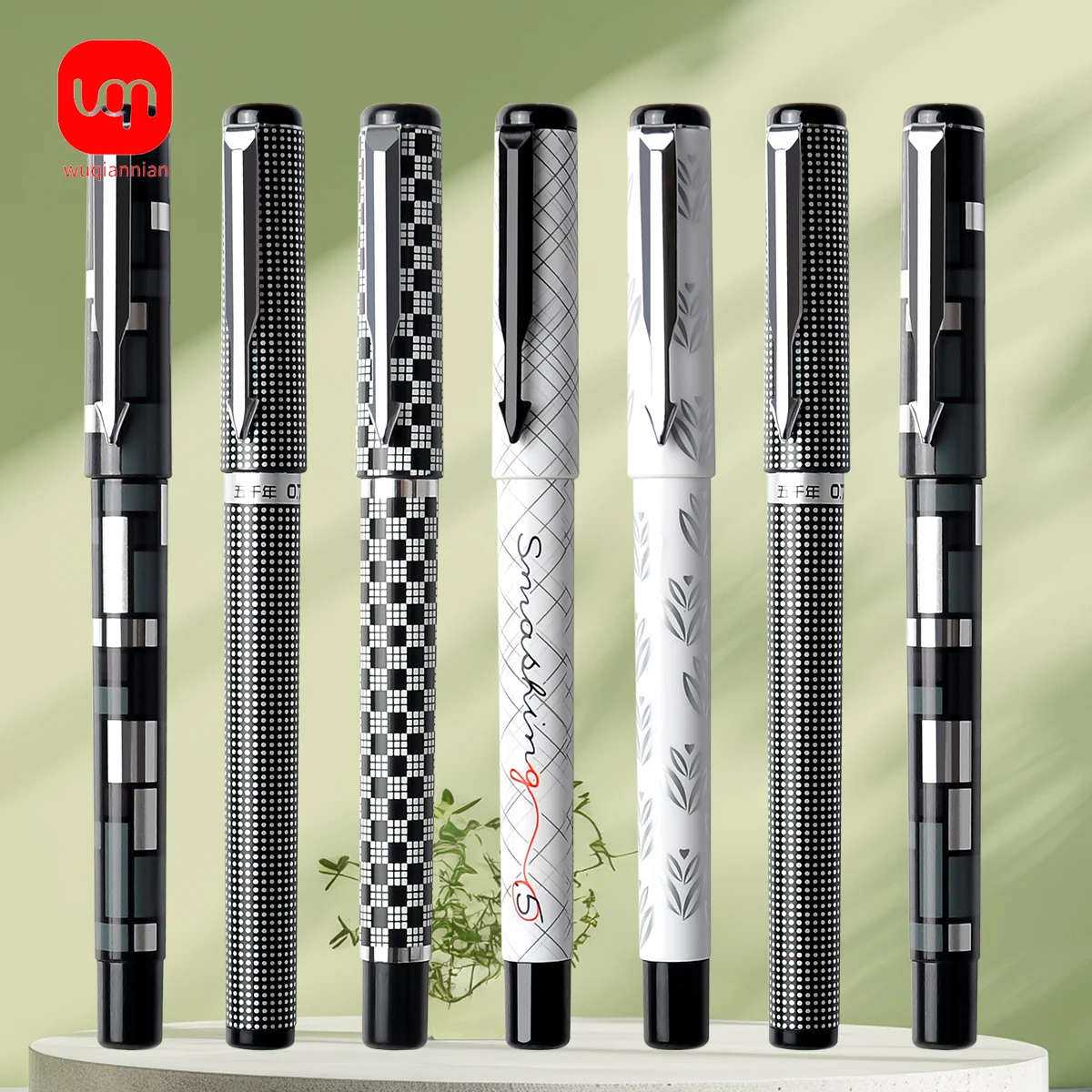 

WQN-4/8PCS Matte High Value Black Gel Pen 0.5mm Nib Writing Silky Black Ink School Office Supplies Back to School Season