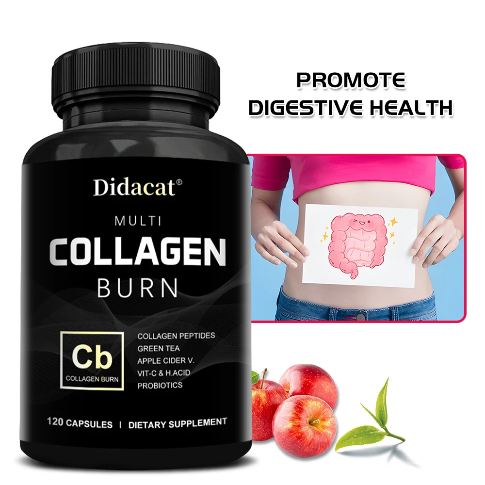 

Multi-Collagen Capsules Support All-around Beauty Hair and Nail Health Fat Burning Weight Management