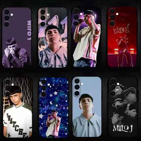 Singer M-Milo J Phone Case For Samsung Galaxy A13,A21s,A22,A31,A32,A52,A53,A71,A80,Soft Black Shell
