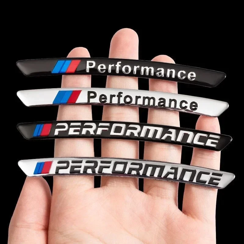 4 יחידות מדבקות עיצוב גלגל רכב אלומיניום לסטריפ קישוט עבור BMW M Power Performance F10 F31 E36 E39 E87 E90 X3 X5