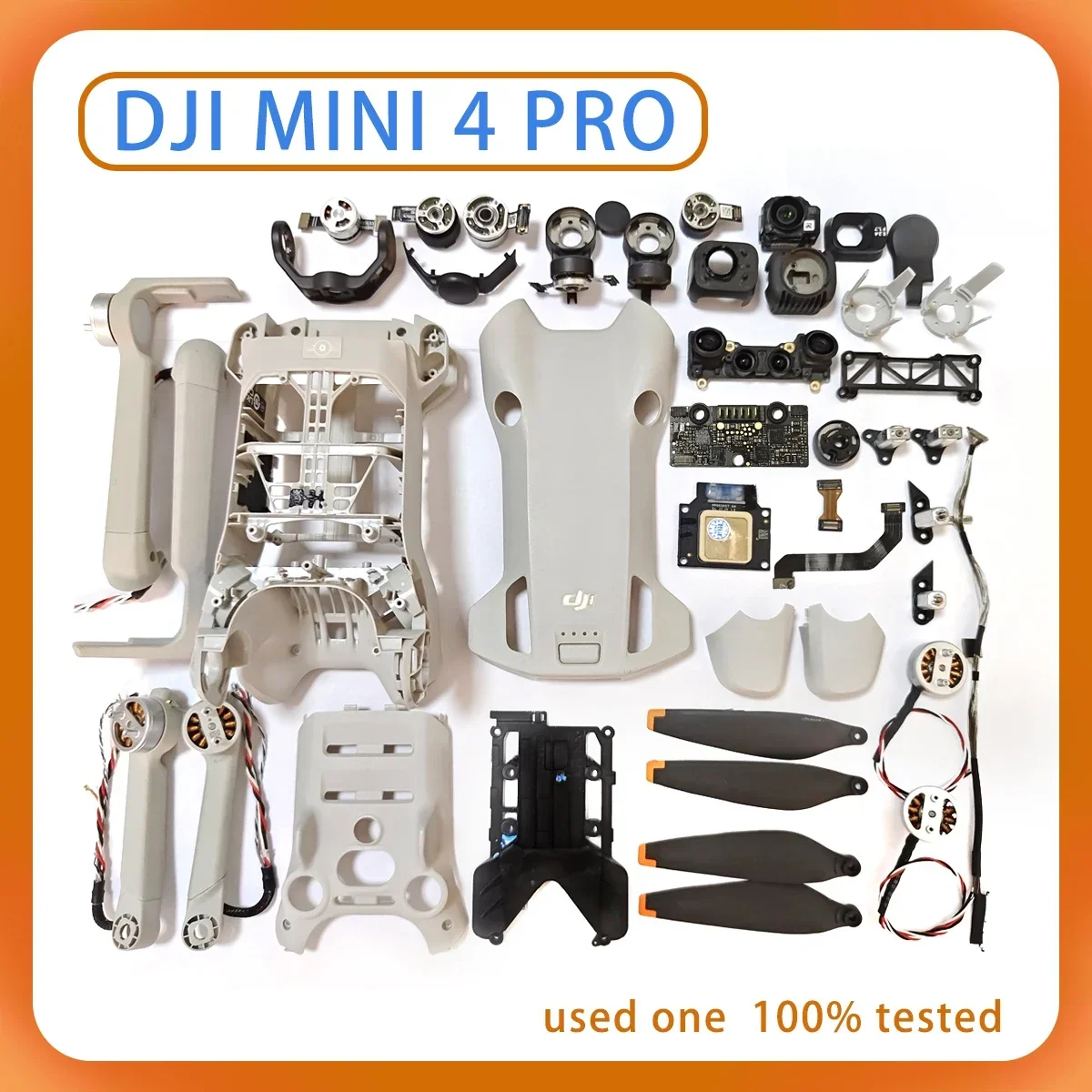 Original Mini 4pro gimbal camera, yaw motor, arm, case, gps ESC, pTZ, lens, drone accessories, suitable for DJI MINI4 PRO repair