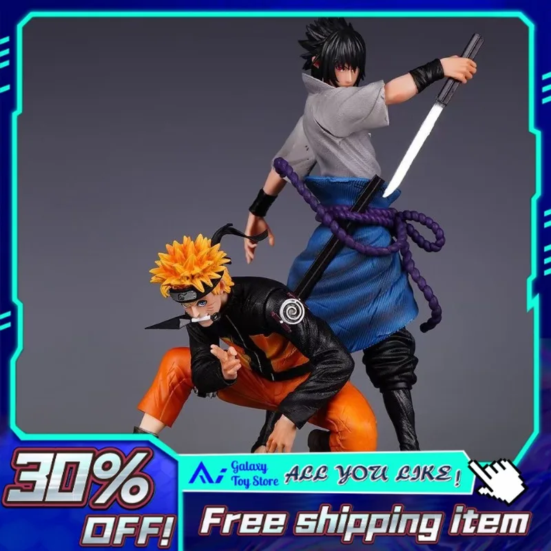 

29cm in Stock Naruto Shippuden Naruto Sasuke Bond GK Resin Statue Anime Figurine Christmas New Year Birthday Gift Anime Figure