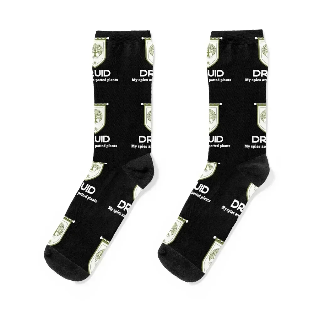 Druid Class My Spies Are Potted Plants Socks Stockings shoes kawaii Socks Men Women's