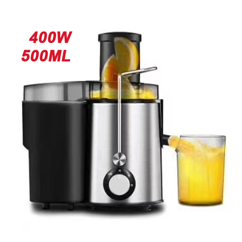 Electric Orange Juicer 400W Screw Cold Press Extractor Filter Free Easy Wash Electric Fruit Juicer Machine Large Caliber 550ML