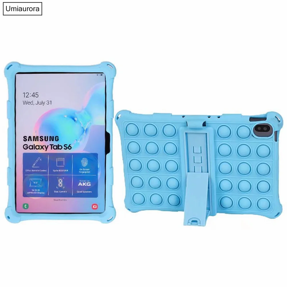 Tablet Case for Realme Pad RealmePad 10 4 inch Kids Silicone Bubble Stand Protective Cover for Funda Realme Pad 10.4 2021 Cases