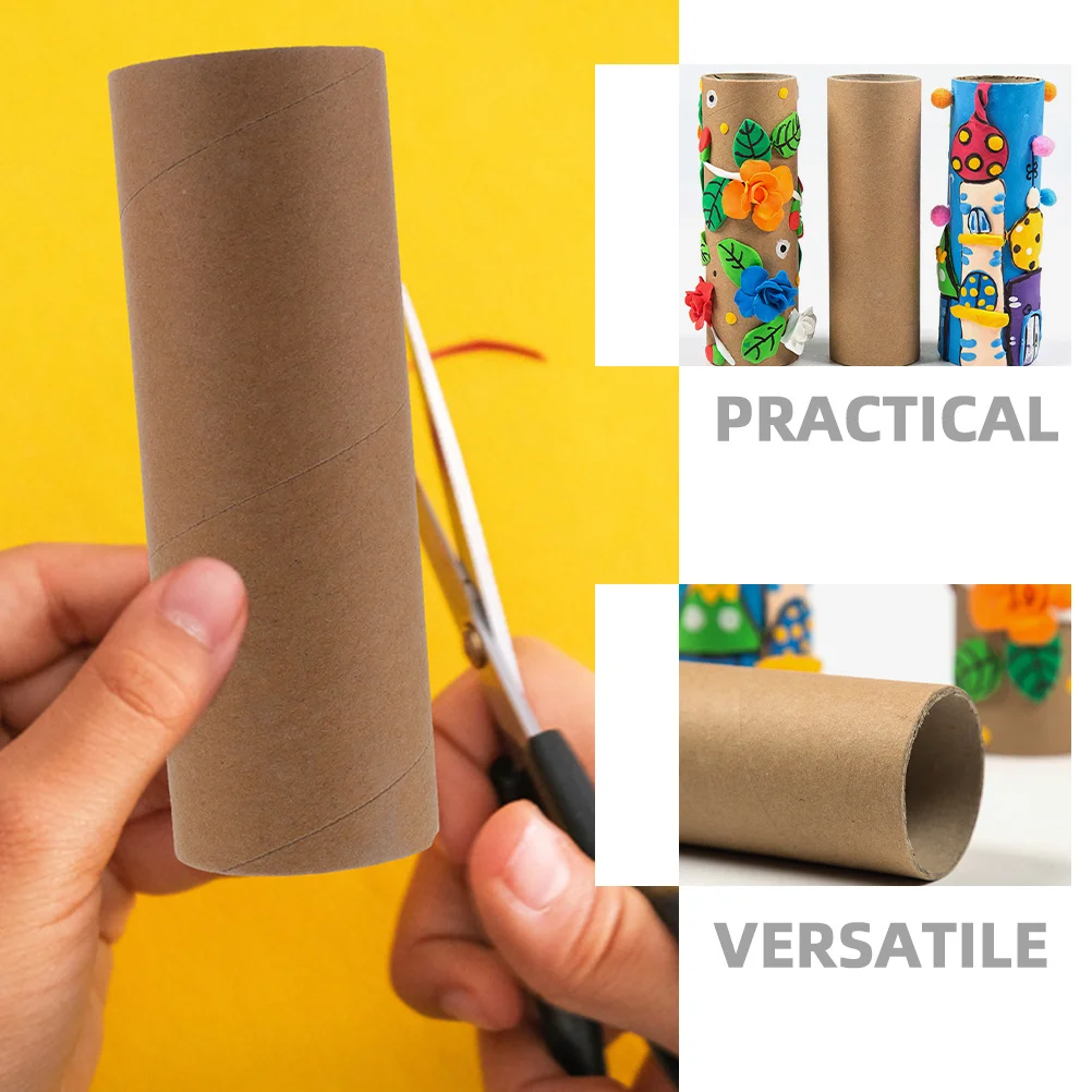 

25 Pcs Craft Paper Tube Toilet Tubes for Crafts Diy Round Cylindrical Blank Cylinder
