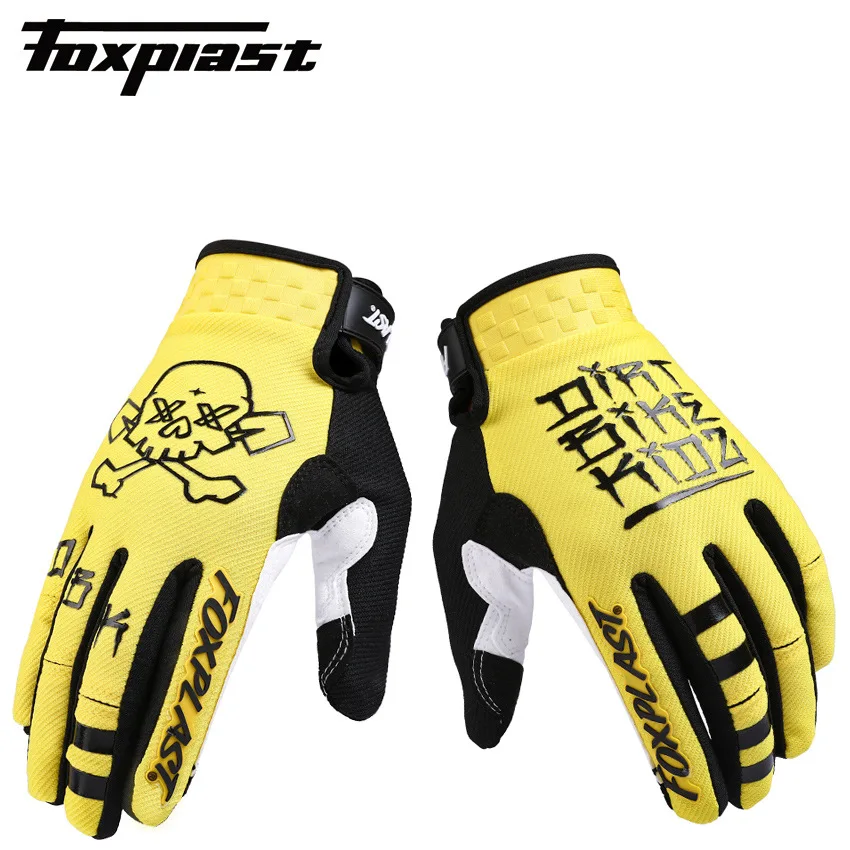 Rękawice motocyklowe letnie oddychające rękawice Moto na cały palec ochronne Guantes wyścigowe Motocross Men Outdoor rękawiczki sportowe