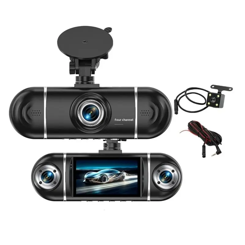 A30P-For Cars 4 Channel Dash Cam 1080P WIFI APP Enabled DVR Video Recording Driver Recorder Rear View Camera Lens