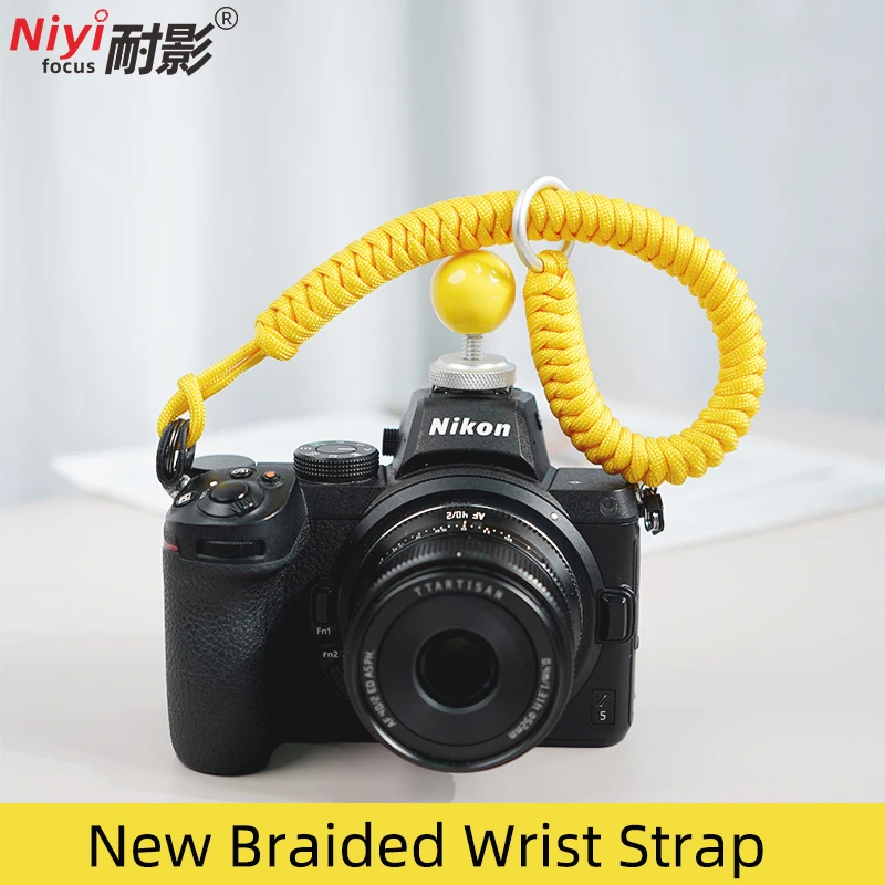 Camera Wrist Strap for Sony ZV-E10 Fujifilm XT50 Canon R50 Nikon Z5 Cameras Adjustable Ring Quick Release Hand Lanyard Anti-lost