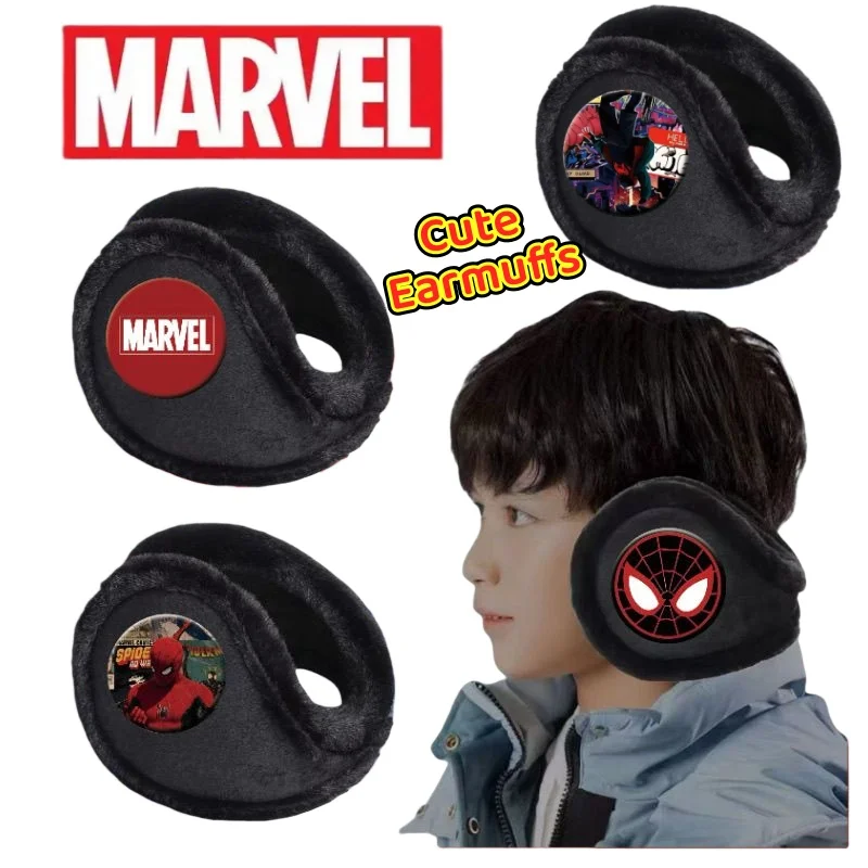 

Marvel Spider-Man ear muffs, cute and stylish cartoon design, creative and warm ear covers, perfect birthday gift for friends