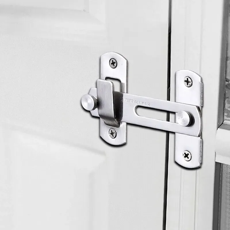 Sliding Barn Door Right Angle Latch Bolt Baby Safety Lock For Closet Wine Cooler Window Sliding Door Plug Latch