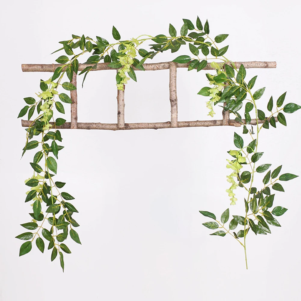 Hot Sale Ivy Garland Artificial Artificial Wisteria 200cm Long Artificial Flowers Hanging Plant Decoration High Quality