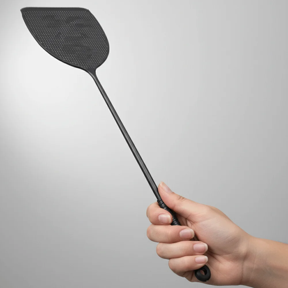 Creative Plastic Fly Swatter Extra Long Large Size Mosquito Swatter Durable Extra Thick Manual Swatter Home Use