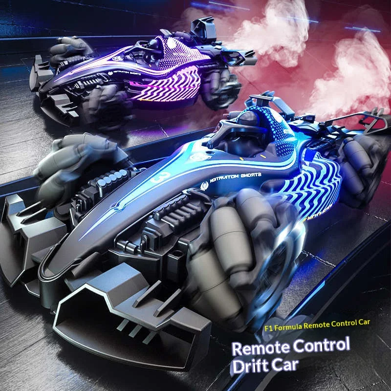 F1 equation gesture induction four-wheel drive remote control racing car drift spray stunt car toy gifts for adults and children