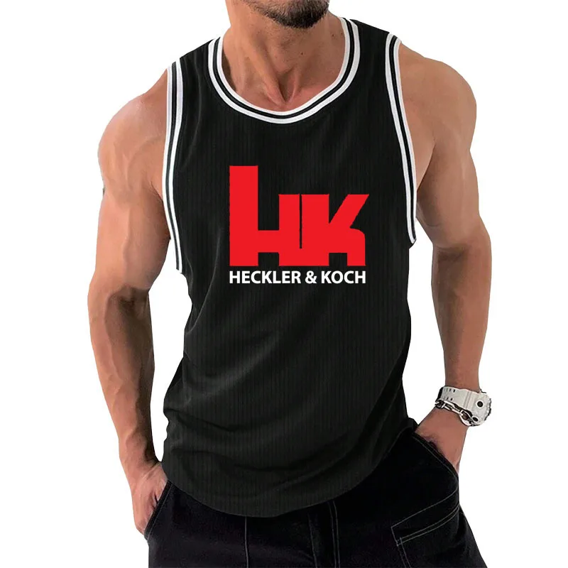 

Summer Fitness Sports Male Vest Funny 3D Letter Print Men's Tank Top Outdoor Run Gym Tee Fashion Breathable Man Sleeveless Shirt