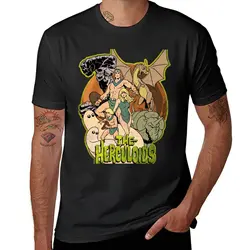 Tribute to The Herculoids, 60s Animation Characters Grouping T-Shirt aesthetic clothes animal prinfor boys men clothes