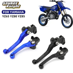 For YAMAHA YZ65 YZ85 Brake Clutch Levers Motorcycle YZ80 YZ 65 80 85 1995-2026 Adjustable Folding Extendable Handlebar With LOGO